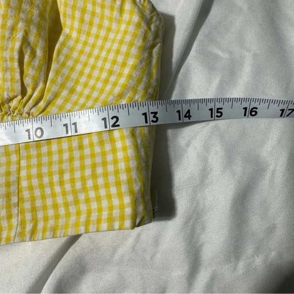 Zara Cropped Top Side Zip Frilly Straps Elastic Back Size Small - Picture 7 of 11